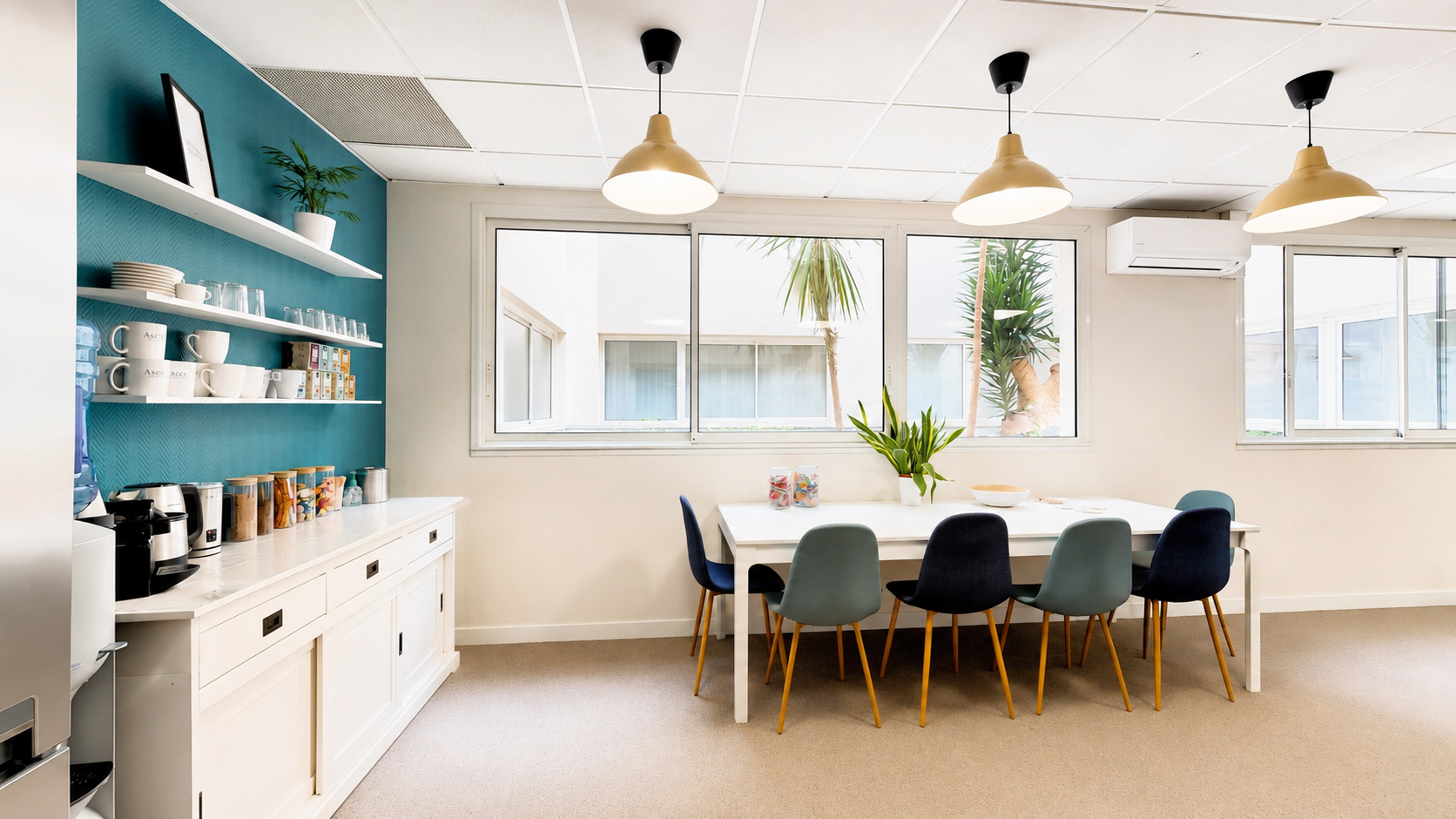 Coin café : Espace café du centre d’affaires Ascot à Beausoleil